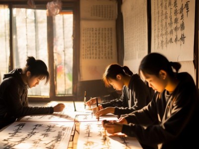 点亮学子文化之光，三人行书画艺术学校传承硬笔书法艺术