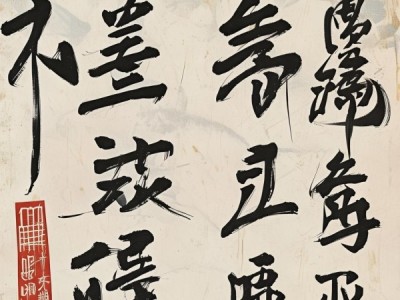 遒劲笔锋下的四字书法之美