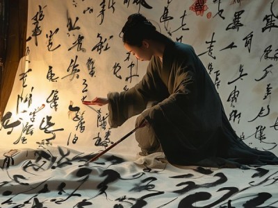 墨舞风华，无字诗十四行书法艺术之美