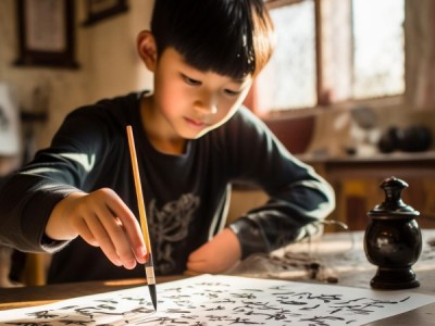 六年级学子与书法艺术的美好邂逅