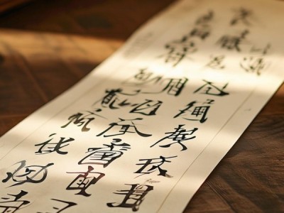 流转韵味五字行书