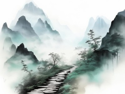 行书中的山水意境，探寻远上寒山石径斜的艺术魅力