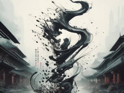穿越时空的宫醴泉铭书法动态图，墨舞艺术的现代演绎