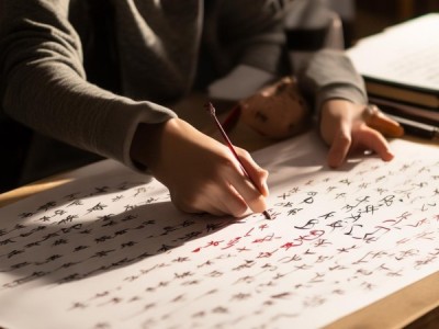 红色A4生活书法纸推动大学生书法艺术普及与传承