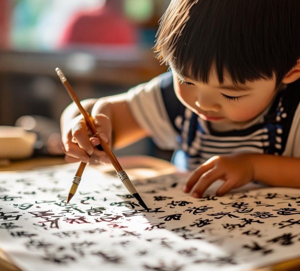 二年级学子笔锋舞动，竖行书法作品盛宴,二年级学子笔锋舞动，竖行书法作品盛宴,书法艺术,书法,艺术,第1张