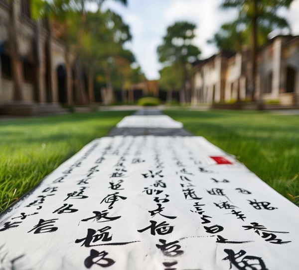 墨韵校园，四尺四开书法作品里的青春足迹,墨韵校园，四尺四开书法作品里的青春足迹,书法艺术,书法,艺术,第1张