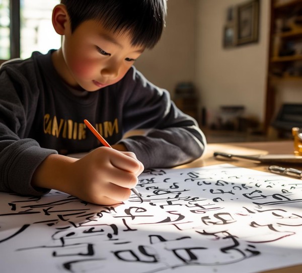 书法艺术中的安全启示，四年级书法作品里的安全教育新视角,书法艺术中的安全启示，四年级书法作品里的安全教育新视角,书法艺术,书法,艺术,第1张