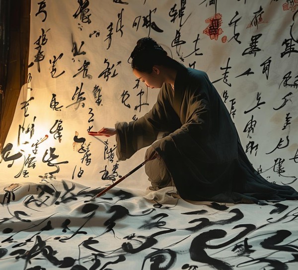 墨舞风华，无字诗十四行书法艺术之美,墨舞风华，无字诗十四行书法艺术之美,书法艺术,书法,艺术,第1张